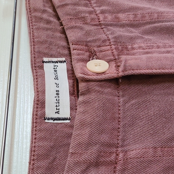 TAMMY Wide leg, high rise dusty pink jeans 27 - Picture 2 of 9